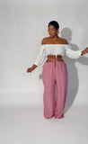 Back to school sale! Restocked! Soft pink wide leg pants