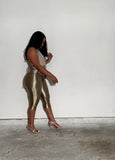 Olive silk set