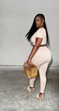 Nude jumpsuit