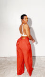 Back to school sale!!! Final Restock ! Burnt orange wide leg pants