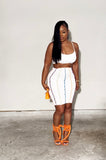 Color block angelic skirt