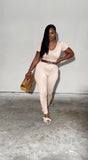 Nude jumpsuit