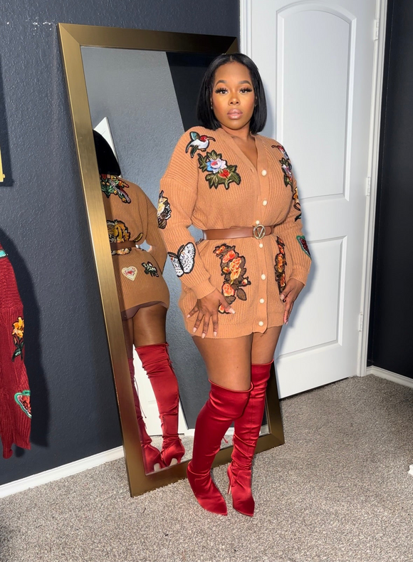 Brown holiday sweater