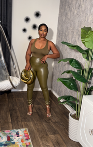 Green body suit