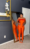 Orange play girl suit