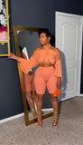 $5 final sale! Peach wrap top