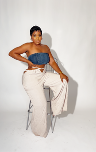 Back to school sale!! Sandy Brown wide leg pants