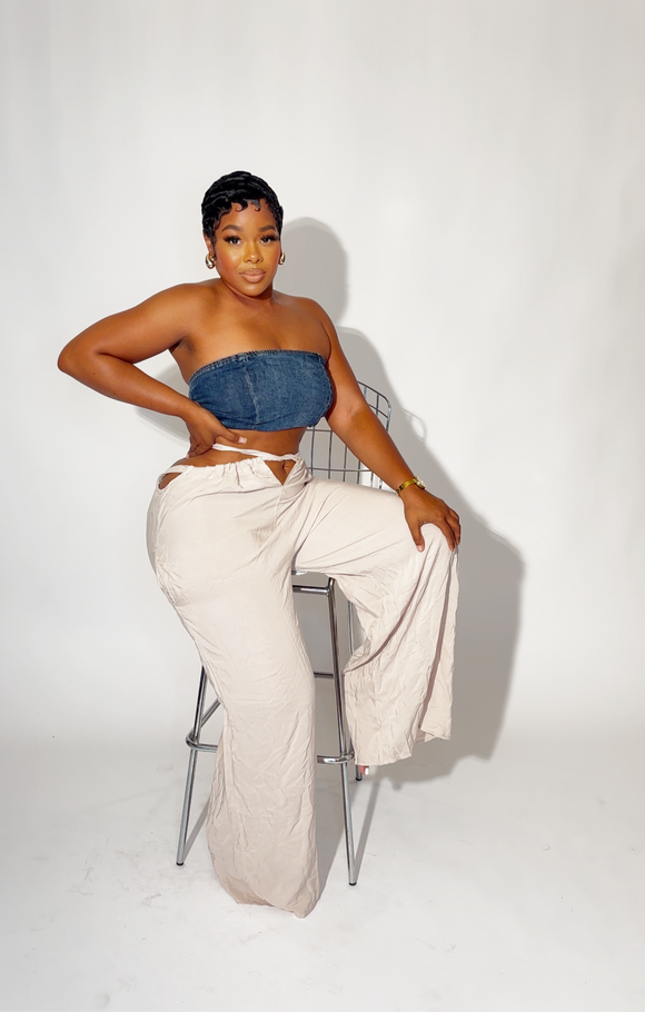 Back to school sale!! Sandy Brown wide leg pants