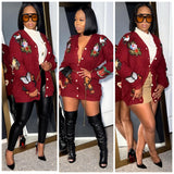 Burgundy holiday sweater