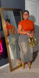 Final Sale! Orange backless top