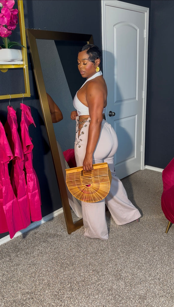 Chain sided pants