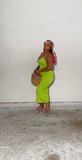 Mothers Day Sale!!Green simple Dress