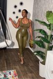 Green body suit