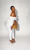 White off the shoulder blouse