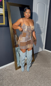 Plaid country girl dress