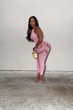 Pink candy jumpsuit