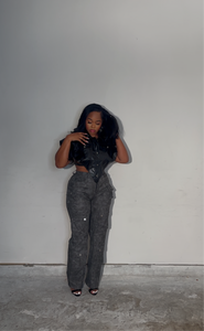 Mother’s Day Sale! Noire leather crop top