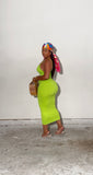 Mothers Day Sale!!Green simple Dress