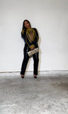 Noire leather cargo pants
