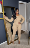 Tan it girl jumpsuit