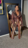 Sale! Fur sheer blouse