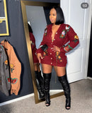 Burgundy holiday sweater