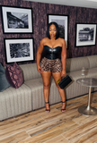 Animal print shorts