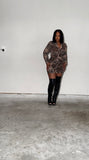 Cheetah print dress